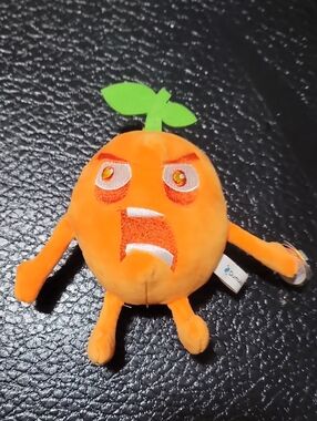 Angry Orange Fruit Mini Plush Toy